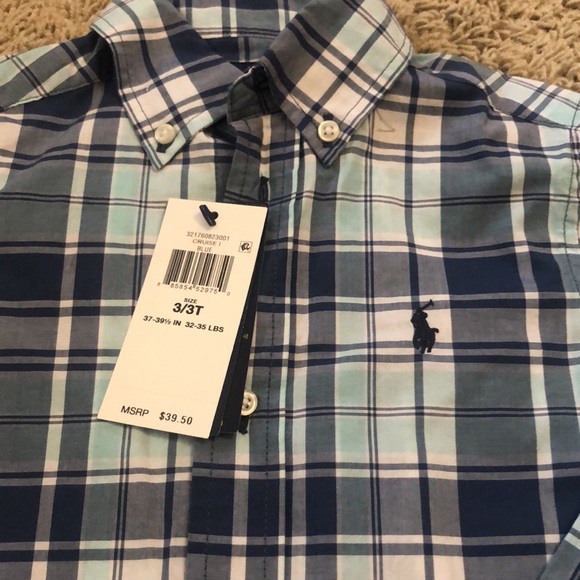 Polo Ralph Lauren Button Down 3T NWT - Picture 2 of 2